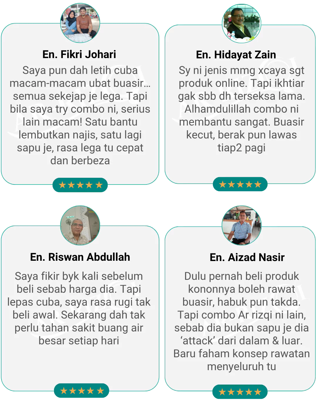 Testimoni sebenar pengguna Ar-Rizqi