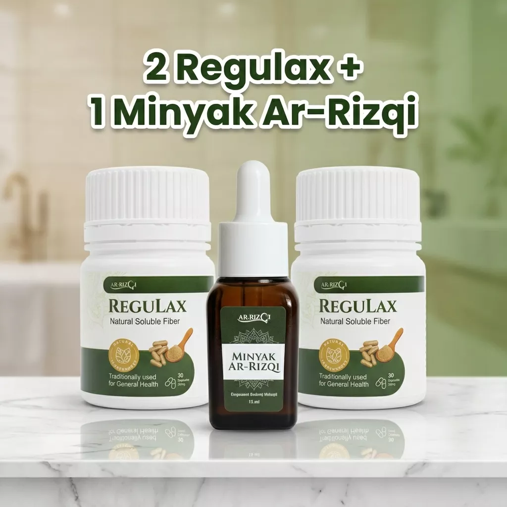 2 Botol Regulax + 1 Botol Minyak Ar-Rizqi